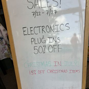 Nu2u Again - Electronics and plug-in sale(50% off) Christmas in July sale - 25% off - Thrift Stores Near Me - Saline, Michigan