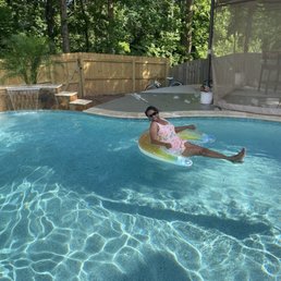 Me in my custom made Anthony & Sylvans Pool Me in my custom made Anthony & Sylvans Pool