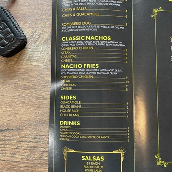 Sombrero Tacoria Ridgewood - a menu for a mexican restaurant - Tacos Near Me - Ridgewood, New Jersey Sombrero Tacoria Ridgewood - a menu for a mexican restaurant - Tacos Near Me - Ridgewood, New Jersey