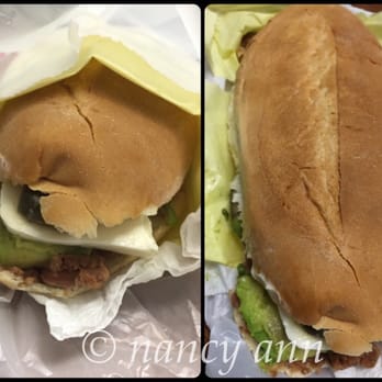 Corita Bakery - Beans, panela cheese, avocado, chile torta. Huge!!! - Bakeries Near Me - El Monte, California