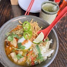 Green chile ramen