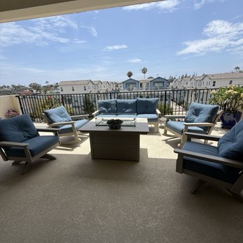 Skylar's Home & Patio - Outdoor living room! Fire pit, couch, swivel chairs and rockers. - Furniture Stores Near Me - Carlsbad, California Skylar's Home & Patio - Outdoor living room! Fire pit, couch, swivel chairs and rockers. - Furniture Stores Near Me - Carlsbad, California