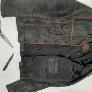Leather Guy - Here are a before and after pictures of a jacket we relined - Sewing & Alterations Near Me - Vallejo, California Leather Guy - Here are a before and after pictures of a jacket we relined - Sewing & Alterations Near Me - Vallejo, California