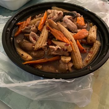 Chai Thung Thai Restaurant - Baby Corn and mushroom with chicken extra spicy - Thai Near Me - Sun Valley, California Chai Thung Thai Restaurant - Baby Corn and mushroom with chicken extra spicy - Thai Near Me - Sun Valley, California