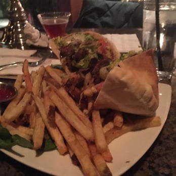 Hubble Hookah - The Beef Pita Sandwich. - Middle Eastern Near Me - Chicago, Illinois
