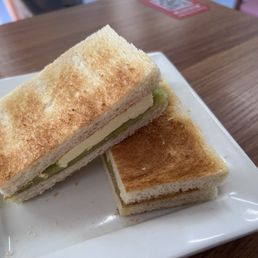 Kaya Toast! I love the added butter with the pandan and coconut jam ! Kaya Toast! I love the added butter with the pandan and coconut jam !