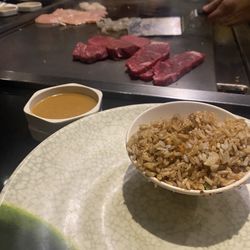 Samurai Hibachi - Different meats