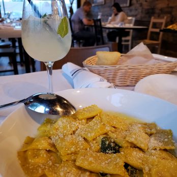 Munno - My favorite... the ravioli with saffron sage butter sauce - Pizza Near Me - Chicago, Illinois