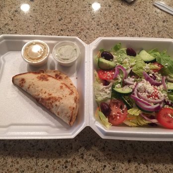 Greek Cafe - The Greek salad with rock hard pita - Greek Near Me - Colorado Springs, Colorado Greek Cafe - The Greek salad with rock hard pita - Greek Near Me - Colorado Springs, Colorado