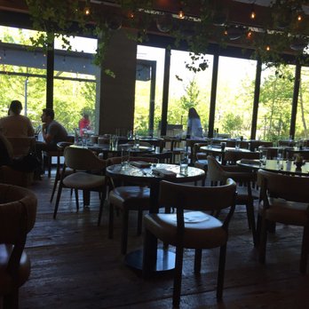 The Osprey - Empty tables that they refused to let us sit at because we had a child - Australian Near Me - Brooklyn, New York