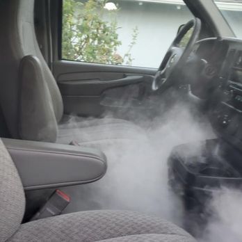 Diamond Details - Steam being used inside my vehicle to clean the interior - Car Wash Near Me