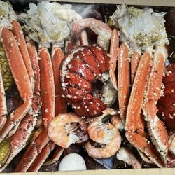 Crab Kitchen Cajun Seafood - Create your own seafood boil platter.
