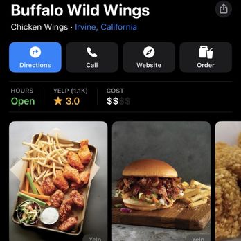 Buffalo Wild Wings - Callled today very disappointing - Chicken Wings Near Me - Irvine, California