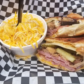 Pete's BBQ - Cubano sandwich w/mac n cheese - Barbeque Near Me - Ramona, California Pete's BBQ - Cubano sandwich w/mac n cheese - Barbeque Near Me - Ramona, California