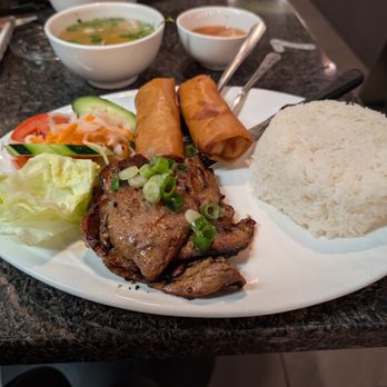 Pho Kim Long - Grill pork and egg rolls - Vietnamese Near Me - San Jose, California