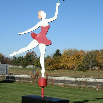 Pickwick Farms Sculptures - Tightrope by Art Spellings 1973 - Public Art Near Me - Indianapolis, Indiana