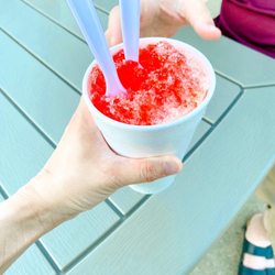 Tropical Sno - Mango tango in medium cup - this was considered "full"