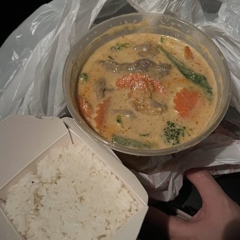 Thai Basil - #37 Peanut Curry (Panang) with pork and mild spice level - Thai Near Me - Phoenix, Arizona
