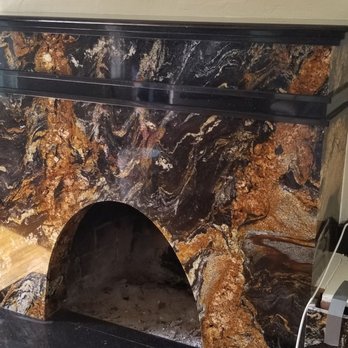 Leader Granite Tile - Magma granite fire place - Kitchen & Bath Near Me - Lakeside, California