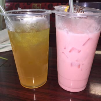 Pho 9 - Peach juice and strawberry tea milk - Vietnamese Near Me - Killeen, Texas Pho 9 - Peach juice and strawberry tea milk - Vietnamese Near Me - Killeen, Texas