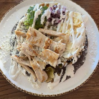 Madres Brunch - chilaquiles verdes ($17) plus chicken ($7) - Breakfast & Brunch Near Me - Whittier, California Madres Brunch - chilaquiles verdes ($17) plus chicken ($7) - Breakfast & Brunch Near Me - Whittier, California