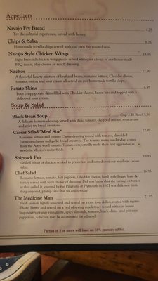 Menu photo 7 Reuben Heflin Restaurant Kayenta, AZ