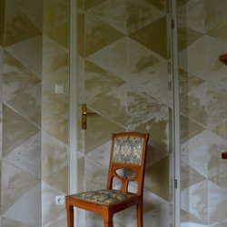Raumausstattung Busch - Polsterwerkstatt - Ein echter Jugendstil Stuhl, dezent und sehr filigran gearbeitet
