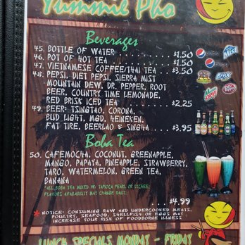 Yummie Pho - Menu - Vietnamese Near Me - Kennewick, Washington