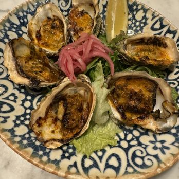 Lorenza - Ostiones Al Josper (Grilled Oysters with the chefs special marinade) - another wow item - Mexican Near Me - Tijuana, BCN