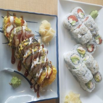 Sushi Ya - Aspen roll on left($10) Lunch combo of philly and California on right ($11) - Japanese Near Me - Eugene, Oregon Sushi Ya - Aspen roll on left($10) Lunch combo of philly and California on right ($11) - Japanese Near Me - Eugene, Oregon