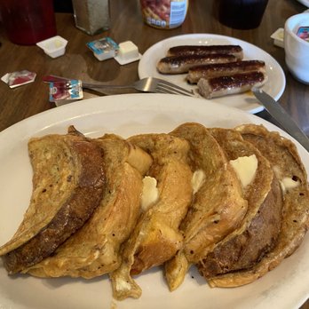 Stanley's Famous Restaurant - Homemade bread French Toast and locally sourced sausages. Slight hint of cinnamon in egg batter. - Coffee & Tea Near Me - Mount Pleasant, Michigan Stanley's Famous Restaurant - Homemade bread French Toast and locally sourced sausages. Slight hint of cinnamon in egg batter. - Coffee & Tea Near Me - Mount Pleasant, Michigan