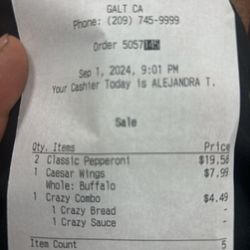 Little Caesars Pizza - I would've placed double this amount if they actually served what they advertise waste of a drive