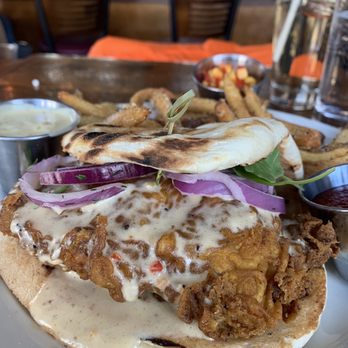 The Hutton - Fried Chicken Naan Sandwich - New American Near Me - Jersey City, New Jersey