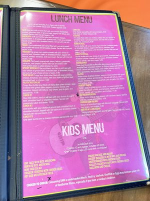 Menu photo 5 El Mariachi Orange Park, FL