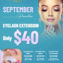 Eazy Nails & Spa - Www.eazynailsspa.com
Offer valid until 09/30/2025
(Cannot be combined with other offers. Must show ad at front desk.)