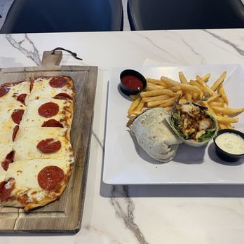 Oh, Sugar - Pepperoni Flatebread & Buffalo Chicken Wrap - Ice Cream & Frozen Yogurt Near Me - Eden, North Carolina Oh, Sugar - Pepperoni Flatebread & Buffalo Chicken Wrap - Ice Cream & Frozen Yogurt Near Me - Eden, North Carolina