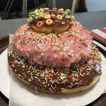 Donutopolis - 3 layer Birthday Donut Cake - $24.99 - Donuts Near Me - San Diego, California
