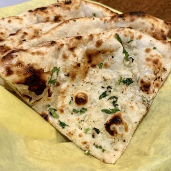 Tabla Indian Restaurant - Garlic Naan - Indian Near Me - Pleasanton, California