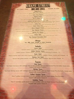 Menu photo 8 Grape Street Bar and Grill Medford, OR Menu photo 8 Grape Street Bar and Grill Medford, OR