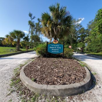 James E. Grey Preserve - June 2020: The entrance - Parks Near Me - New Port Richey, Florida