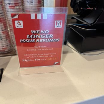 KFC - No refunds? Never heard of such, until now! - Fast Food Near Me - Baltimore, Maryland