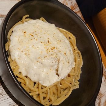 Olive & Hay - Bucatini al Cacio e Pepe - Italian Near Me - Napa, California Olive & Hay - Bucatini al Cacio e Pepe - Italian Near Me - Napa, California