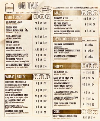 Menu photo 1 Biergarten Los Angeles, CA Menu photo 1 Biergarten Los Angeles, CA
