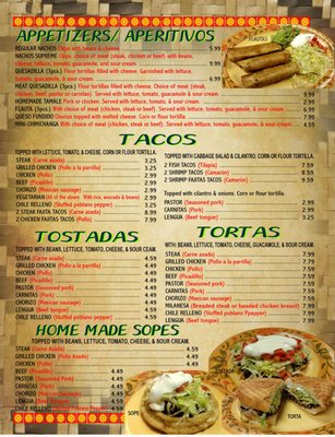 Menu photo 4 Fajitas Mexican Restaurant - Mokena Mokena, IL Menu photo 4 Fajitas Mexican Restaurant - Mokena Mokena, IL