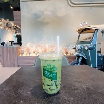 Chapayom - Table & drink 1st person POV - Bubble Tea Near Me - Toronto, Ontario
