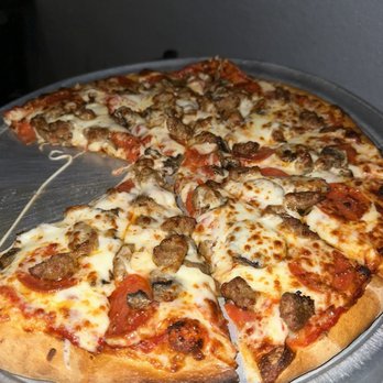 Silly Al's Pizza - PMS Pizza (sausage, mushroom, sausage) - Pizza Near Me - Quartzsite, Arizona Silly Al's Pizza - PMS Pizza (sausage, mushroom, sausage) - Pizza Near Me - Quartzsite, Arizona