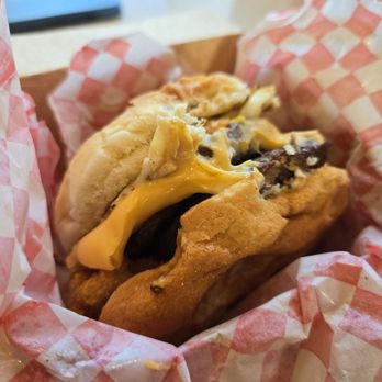 Nation's Giant Hamburgers - Double bacon western cheeseburger with added egg. - Burgers Near Me - Pleasanton, California Nation's Giant Hamburgers - Double bacon western cheeseburger with added egg. - Burgers Near Me - Pleasanton, California