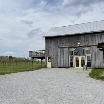 At The Barn Winery - a truck parked in front of the barn - Wine Tasting Room Near Me - Lawrenceburg, Indiana