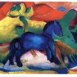 Stiftung Saarländischer Kulturbesitz - Blaues Pferdchen von Franz Marc