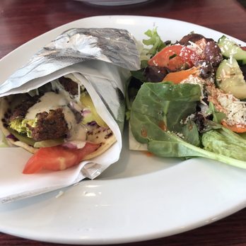 Pom & Olive - Falafel wrap - $7.50 - Mediterranean Near Me - Costa Mesa, California Pom & Olive - Falafel wrap - $7.50 - Mediterranean Near Me - Costa Mesa, California